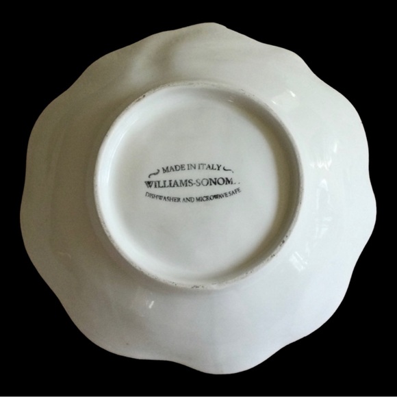 Williams Sonoma Hand Painted Pumpkin Serving Bowl/Dish | Made In Italy - Picture 4 of 5